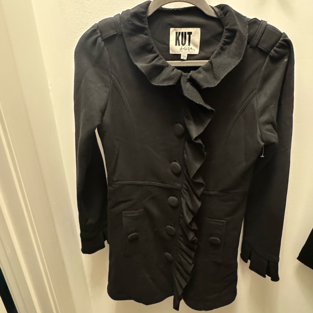 Black Ruffle Jacket